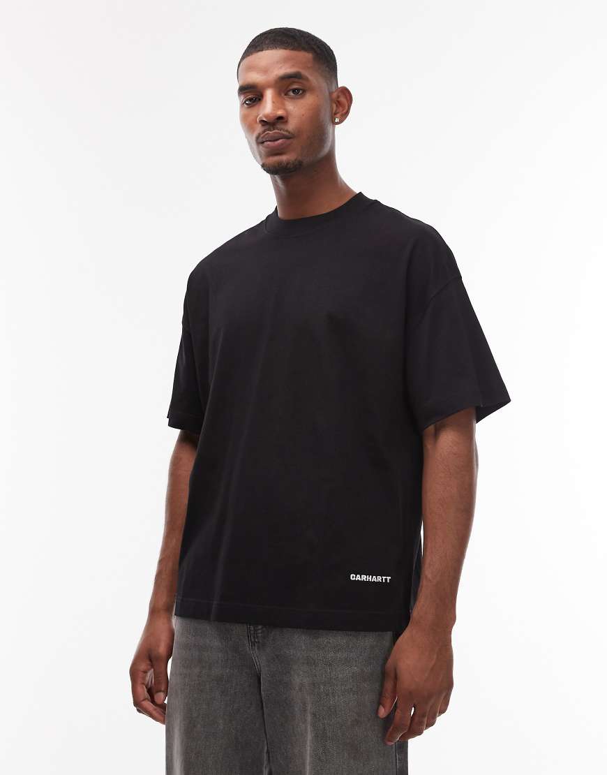 Carhartt WIP - Link Script - Oversize-T-Shirt in Schwarz von Carhartt WIP