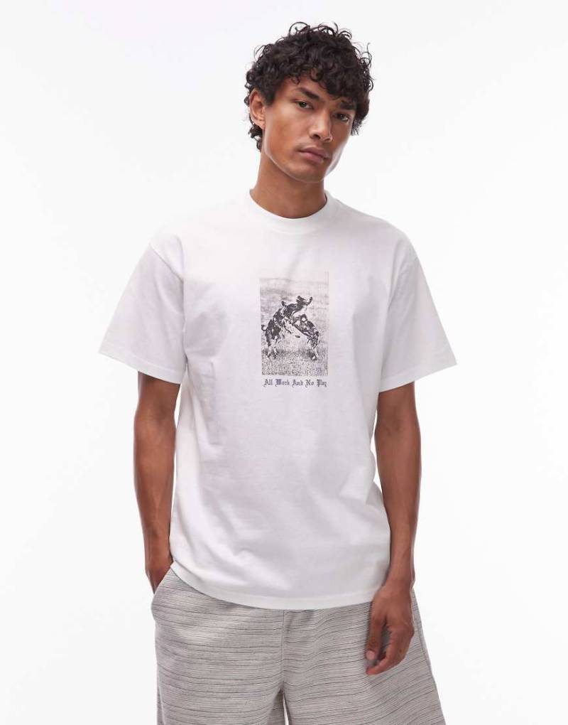 Carhartt WIP - Loose Fit T-Shirt in Weiß mit „No Play"-Print von Carhartt WIP