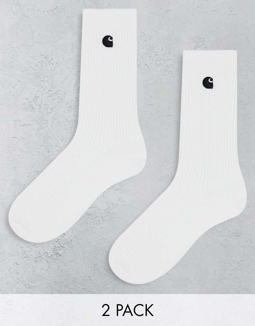 Carhartt WIP - Madison - 2er-Pack Socken in Weiß Carhartt WIP - Madison - 2er-Pack Socken in Weiß von Carhartt WIP