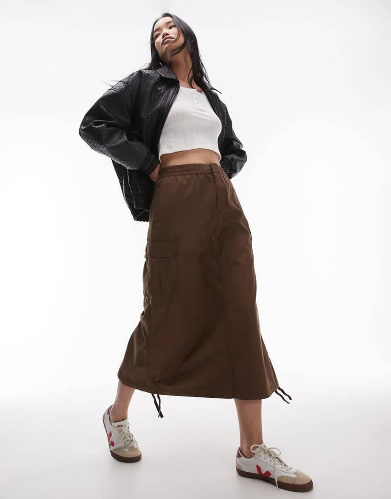 Carhartt WIP - Maxi-Cargo-Rock in Braun von Carhartt WIP