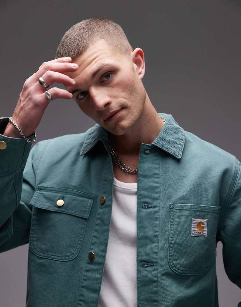 Carhartt WIP - Michigan - Jacke in verwaschenem Grün von Carhartt WIP