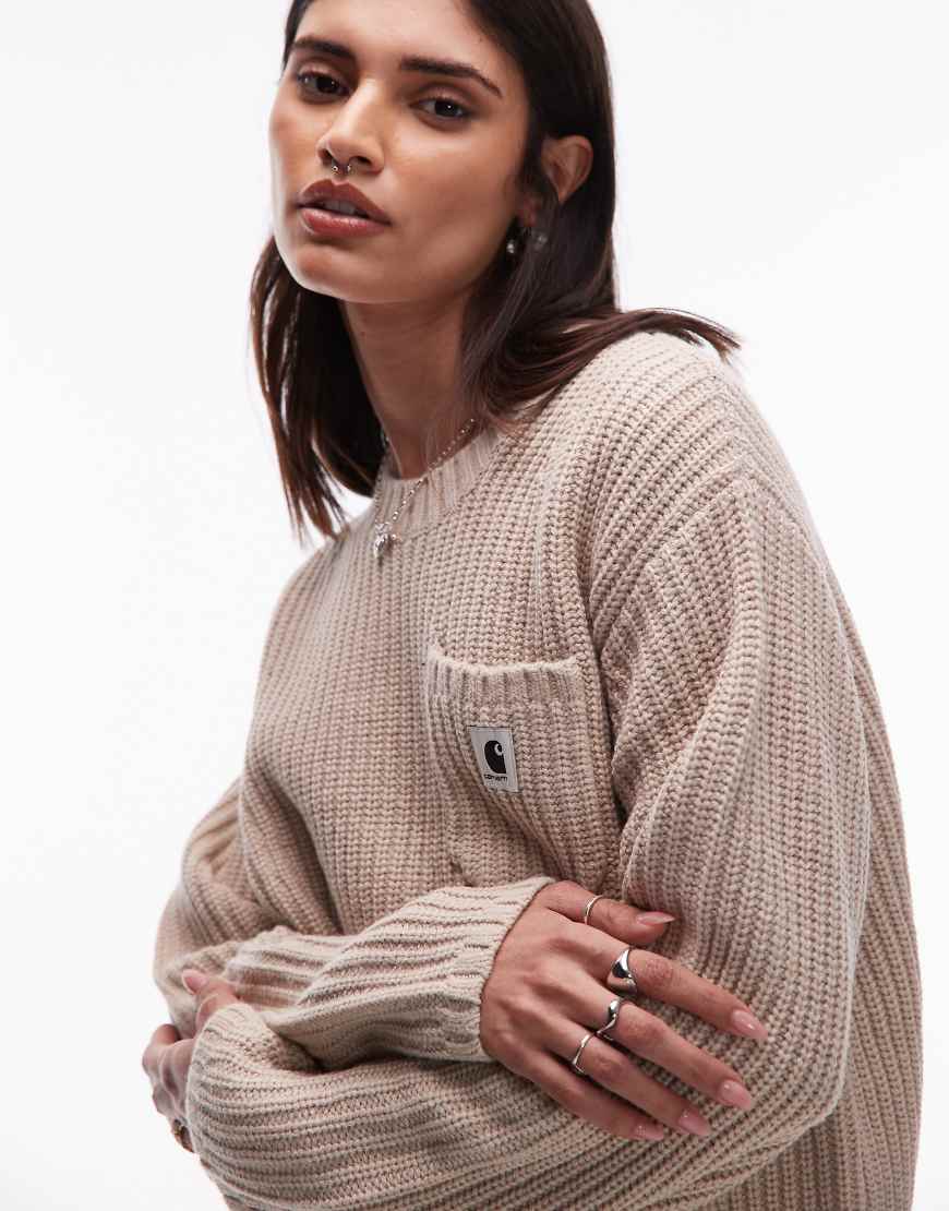 Carhartt WIP - Mira - Strickpullover in Hellbeige-Neutral von Carhartt WIP