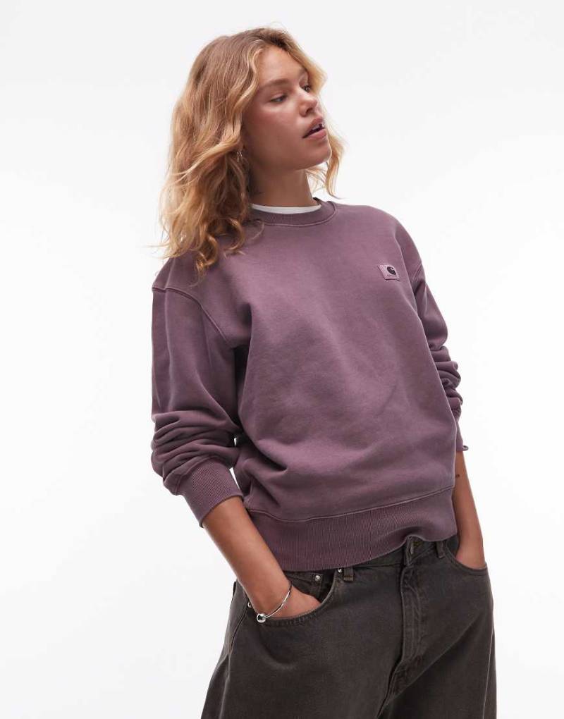 Carhartt WIP - Nelson - Sweatshirt in verwaschenem Lila von Carhartt WIP