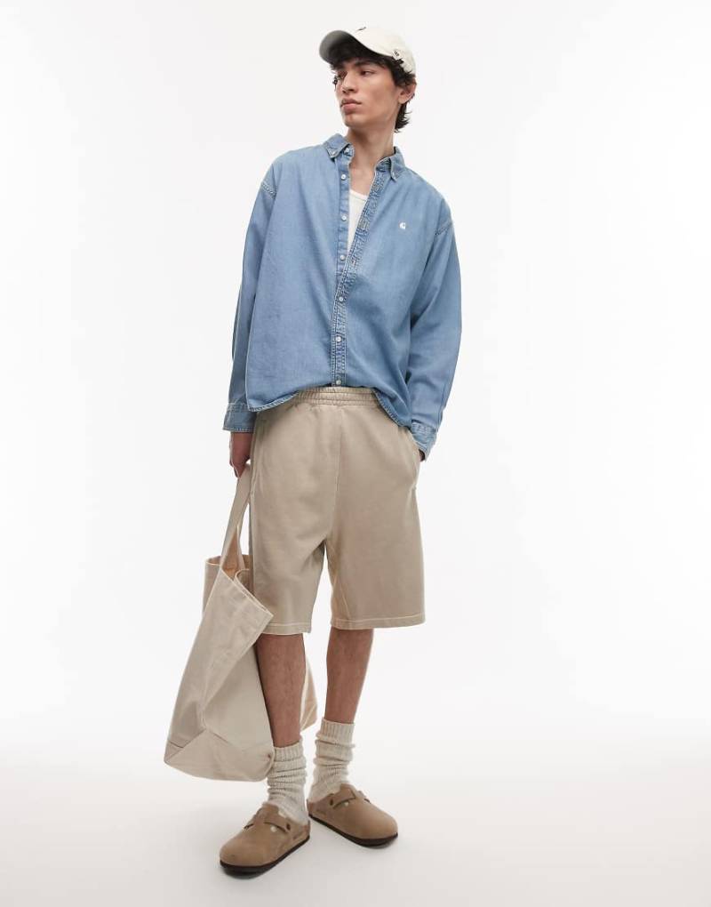 Carhartt WIP - Nelson - Sweatshorts in Beige-Neutral von Carhartt WIP