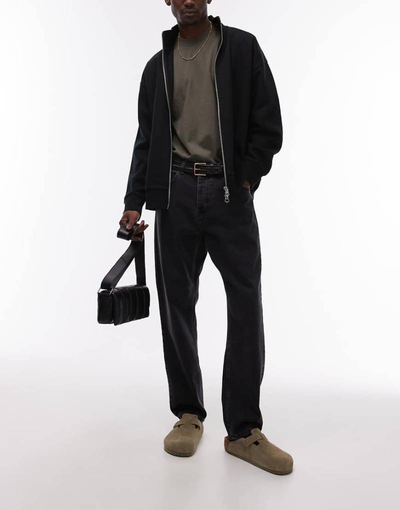 Carhartt WIP - Newel - Lockere, schmal zulaufende Jeans in Schwarz von Carhartt WIP