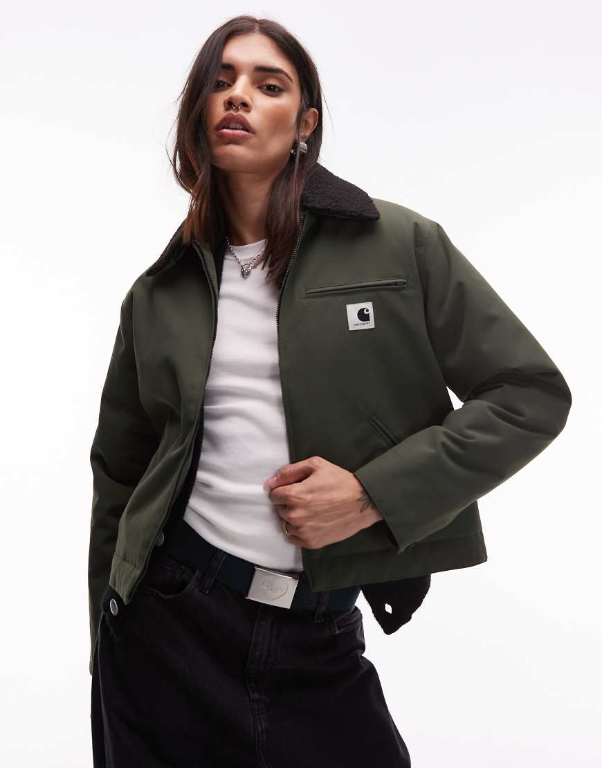 Carhartt WIP - Newkirk - Jacke in Khakigrün von Carhartt WIP