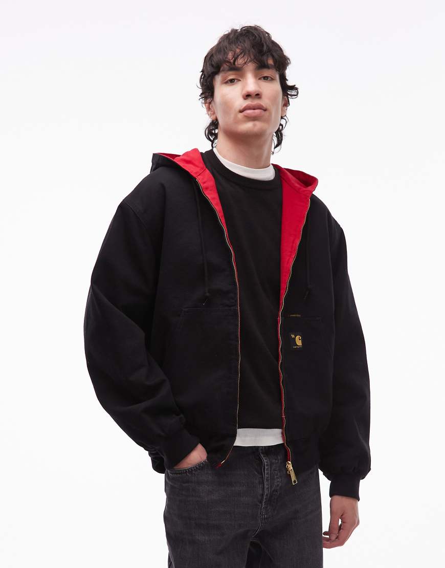 Carhartt WIP - OG Active 50th Anniversary Edition - Wendejacke in Schwarz und Rot von Carhartt WIP