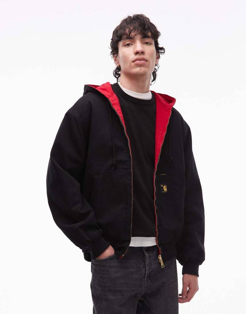 Carhartt WIP - OG Active 50th Anniversary Edition - Wendejacke in Schwarz und Rot von Carhartt WIP