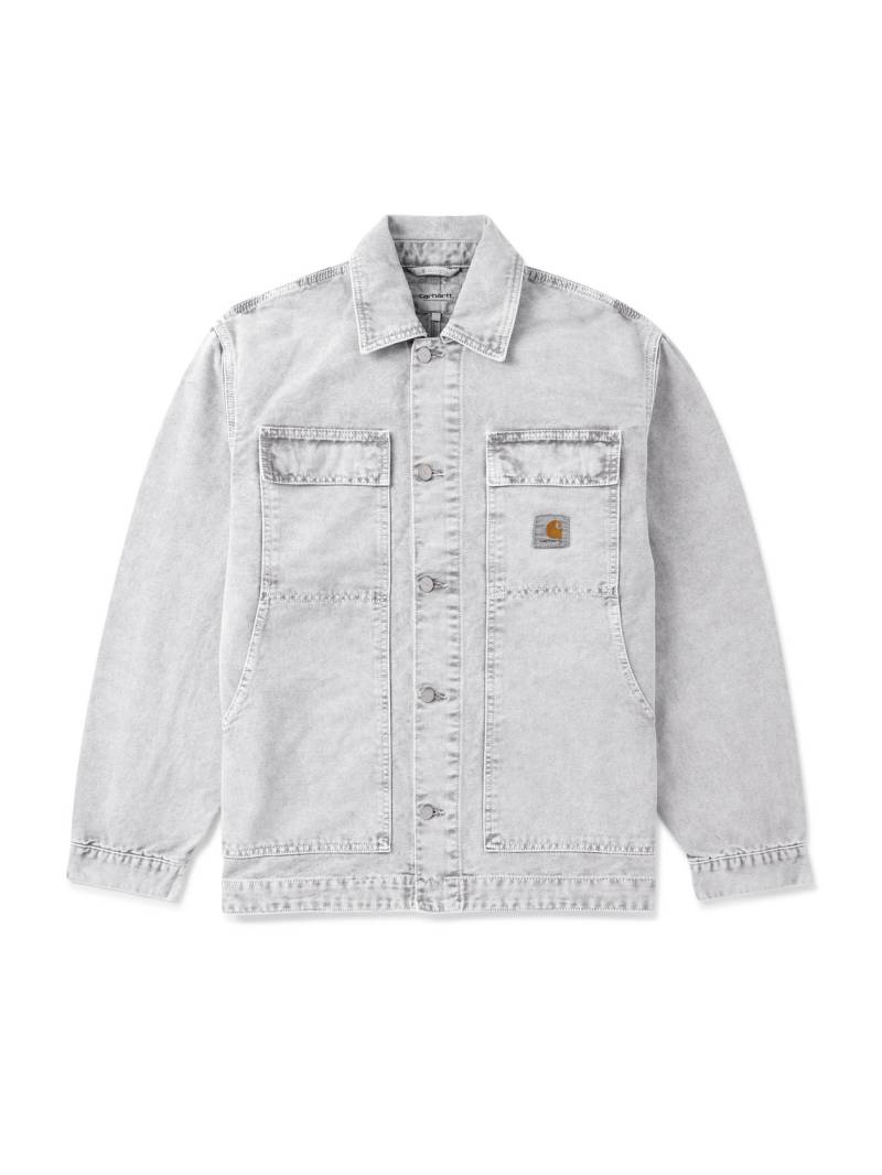 Carhartt WIP - OG Arctic Logo-Appliquéd Organic Cotton-Canvas Overshirt - Men - Gray - M von Carhartt WIP