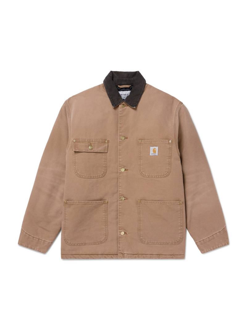 Carhartt WIP - OG Corduroy-Trimmed Cotton-Canvas Chore Jacket - Men - Brown - XL von Carhartt WIP