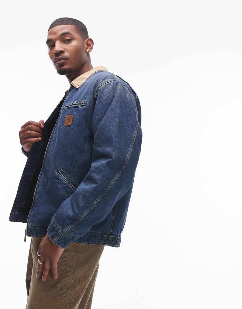 Carhartt WIP - OG Detroit - Jacke in blauer Waschung von Carhartt WIP