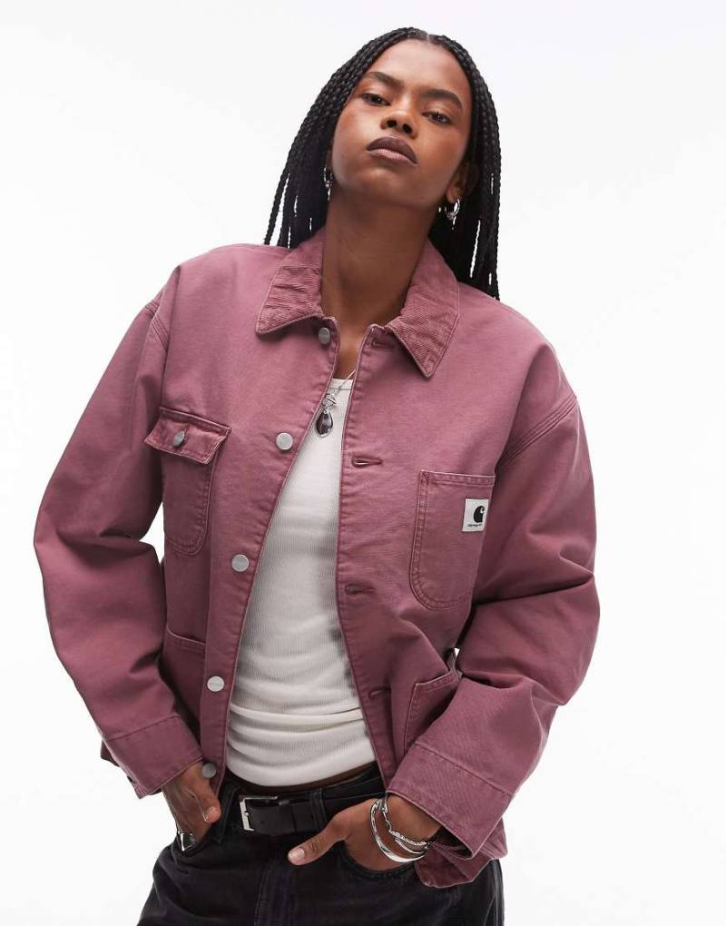 Carhartt WIP - OG Michigan - Jacke in verwaschenem Rosa von Carhartt WIP