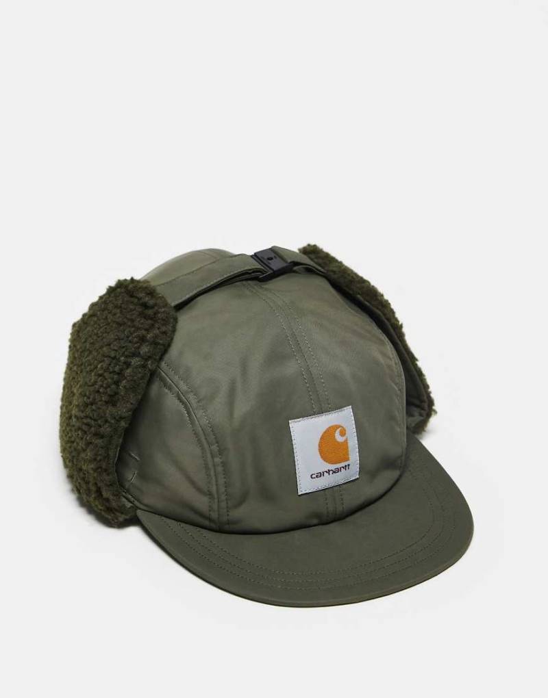 Carhartt WIP - Oltera - Kappe in Khaki mit Ohrenklappen-Grün von Carhartt WIP
