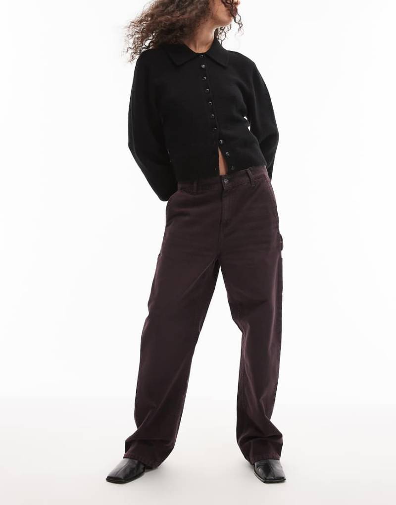 Carhartt WIP - Pierce - Carpenter-Hose in Braun mit geradem Schnitt-Brown von Carhartt WIP