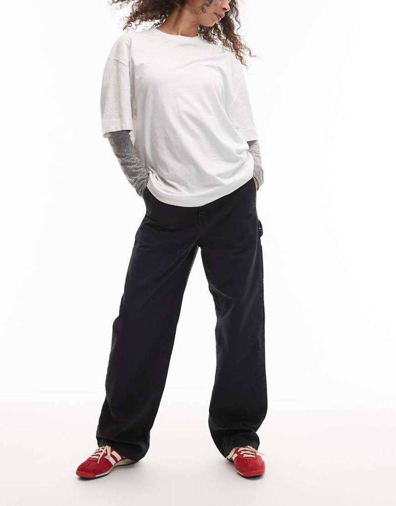 Carhartt WIP - Pierce - Carpenter-Hose in Schwarz mit geradem Schnitt von Carhartt WIP