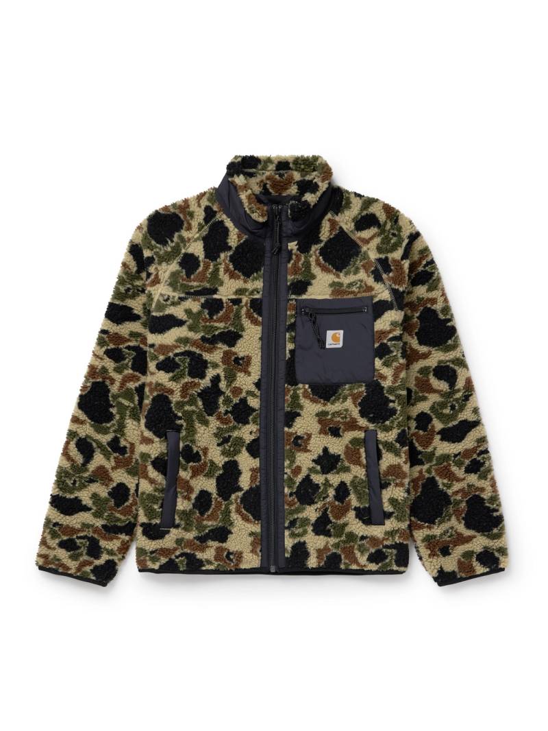 Carhartt WIP - Prentis Shell-Trimmed Camouflage-Print Fleece Jacket - Men - Green - L von Carhartt WIP