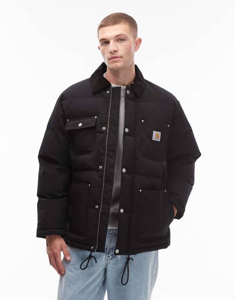 Carhartt WIP - Rayler - Wattierte, wasserabweisende Jacke in Schwarz von Carhartt WIP