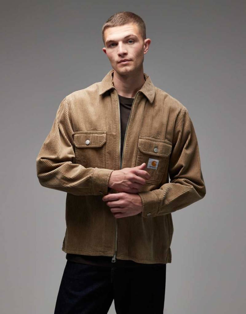 Carhartt WIP - Reynold - Hemdjacke aus Cord in Beige-Neutral von Carhartt WIP