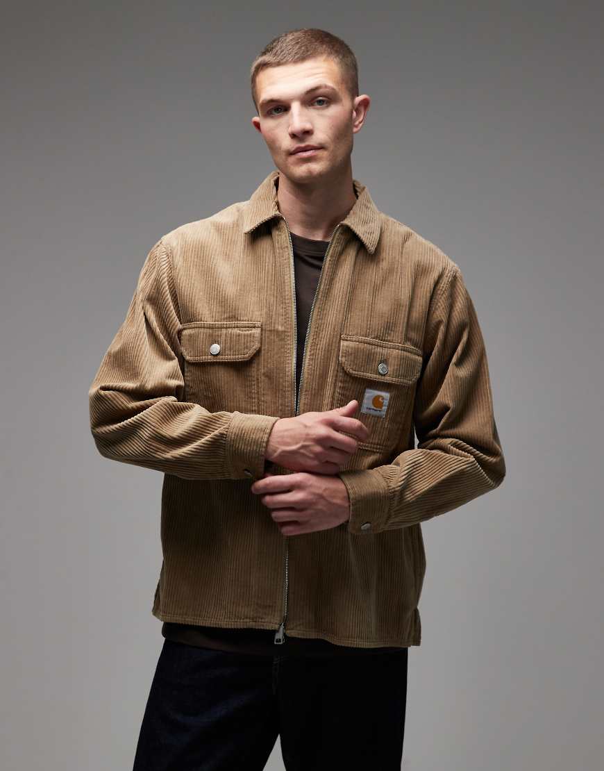 Carhartt WIP - Reynold - Hemdjacke aus Cord in Beige-Neutral von Carhartt WIP
