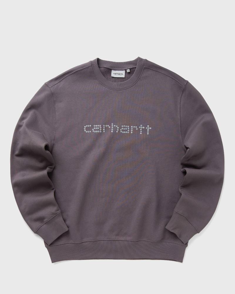 Carhartt WIP Rivet Script Sweat men Sweatshirts purple in Größe:L von Carhartt WIP