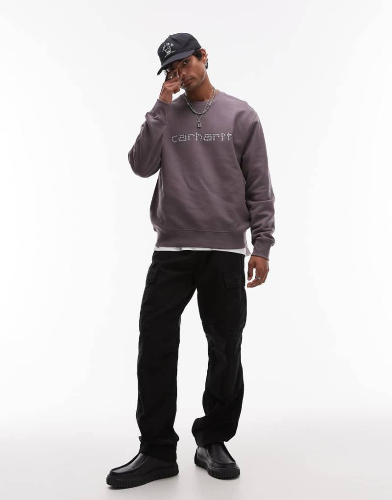 Carhartt WIP - Rivet Script - Sweatshirt in Braun-Schwarz von Carhartt WIP