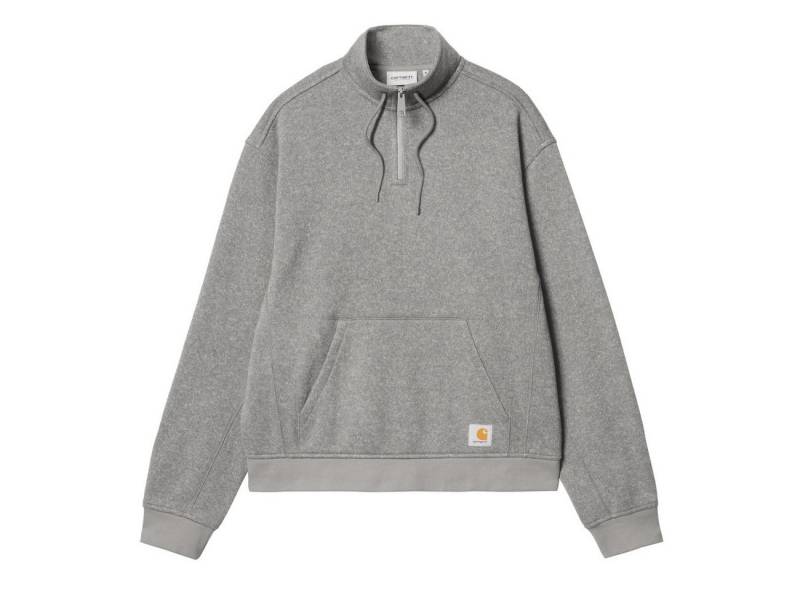 Carhartt WIP Rundhalspullover Carhartt WIP Luther Half Zip Sweat Herren Misty Grey Heather von Carhartt WIP