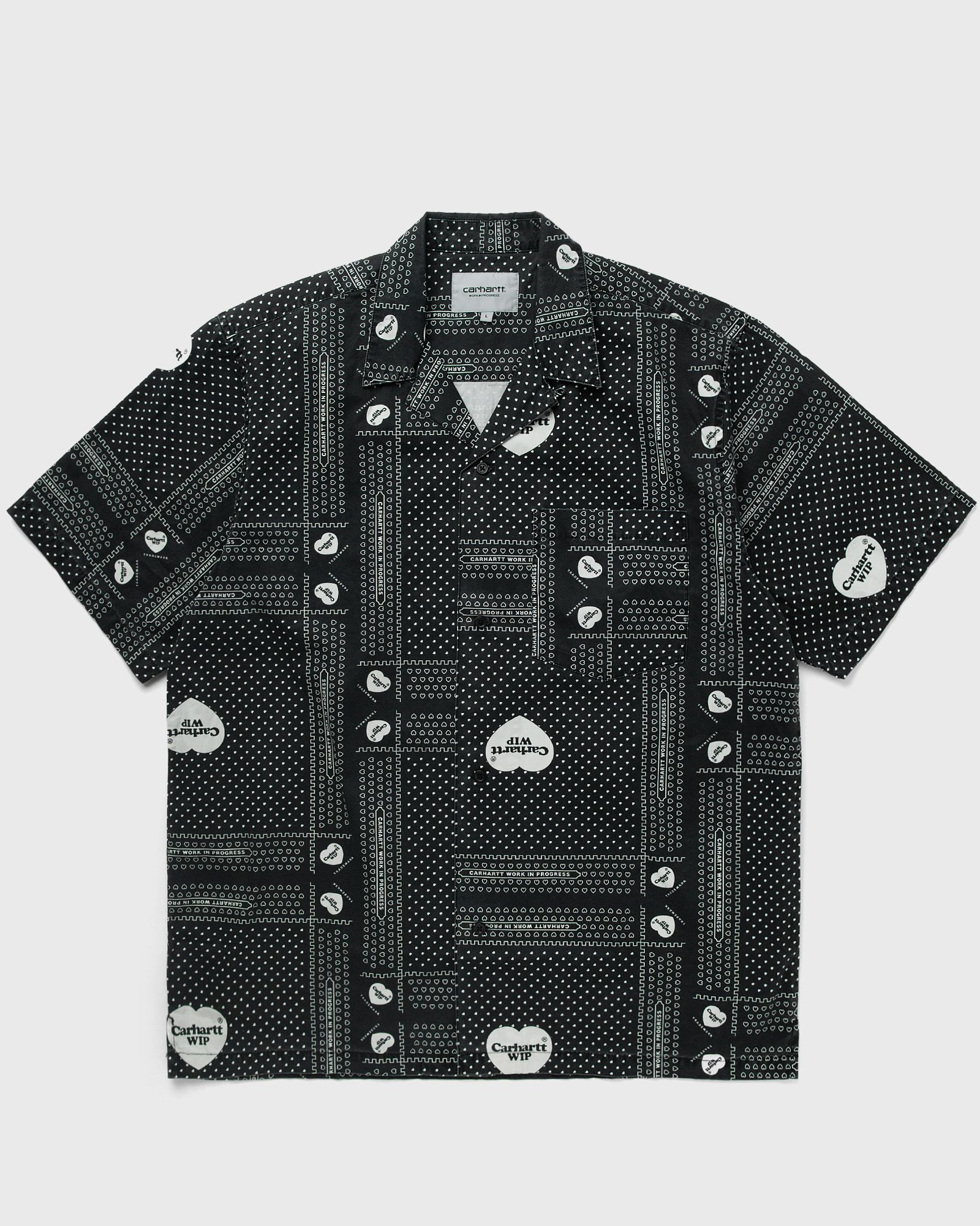 Carhartt WIP S/S Heart Bandana Shirt men Shortsleeves black in Größe:M von Carhartt WIP