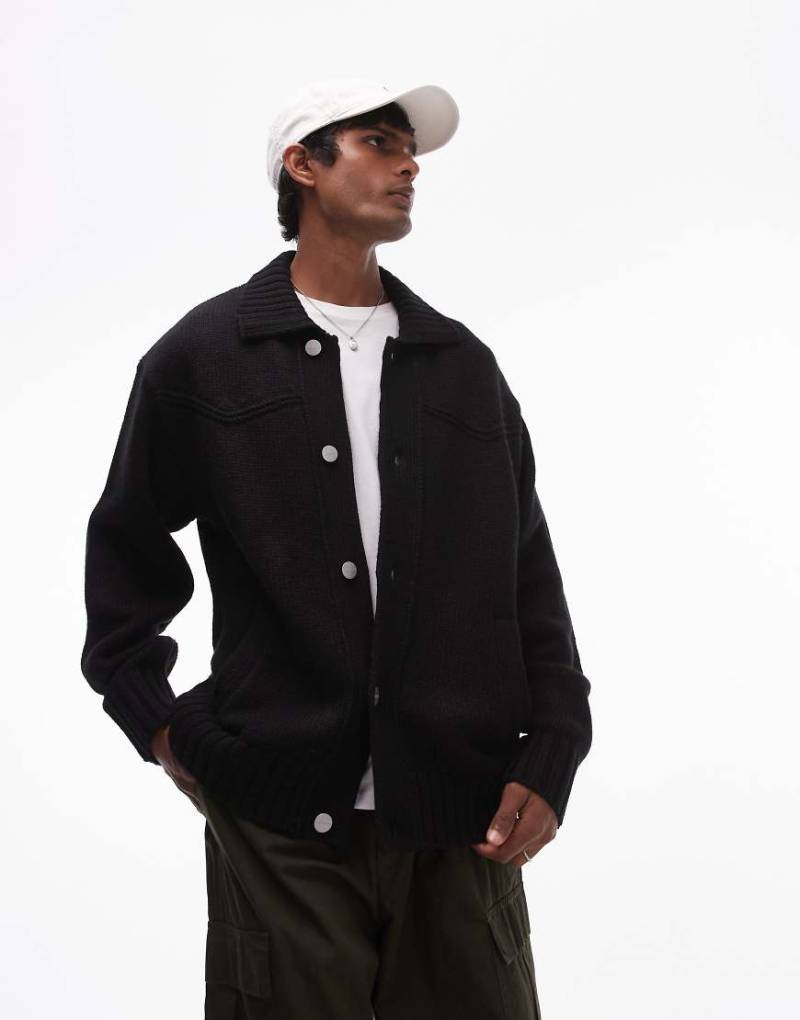 Carhartt WIP - Santa Fe - Strickjacke in Schwarz von Carhartt WIP