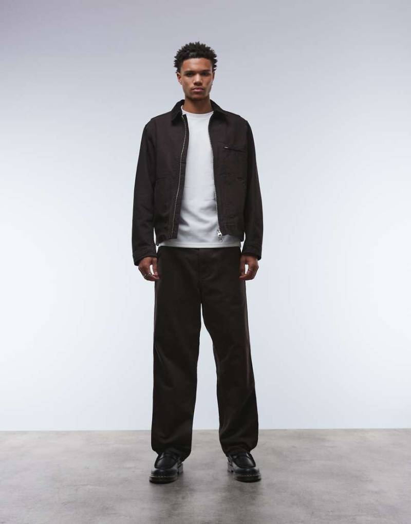 Carhartt WIP - Schlichte Hose in Braun mit geradem Schnitt von Carhartt WIP