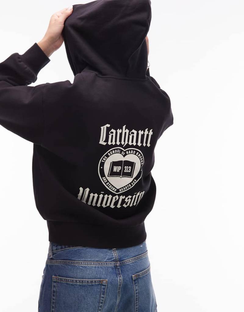 Carhartt WIP - Schooling - Kapuzenjacke in Schwarz von Carhartt WIP