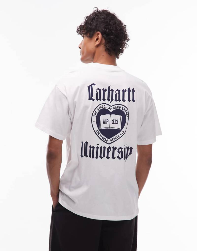 Carhartt WIP - Schooling - Loose Fit T-Shirt in Weiß von Carhartt WIP