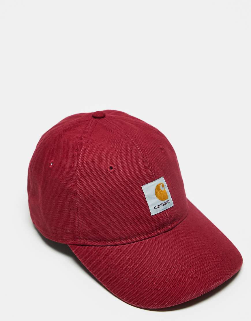 Carhartt WIP - Selby - Canvas-Kappe in Dunkelrot von Carhartt WIP