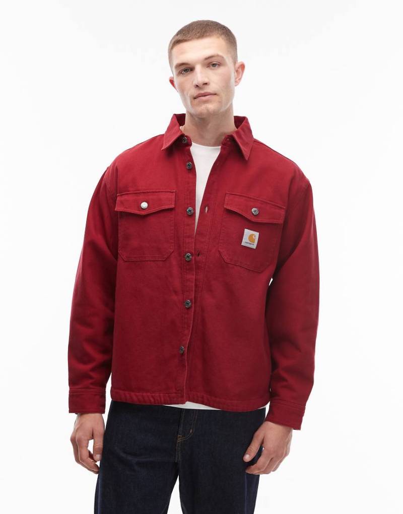 Carhartt WIP - Selby - Denim-Hemdjacke in Rot von Carhartt WIP