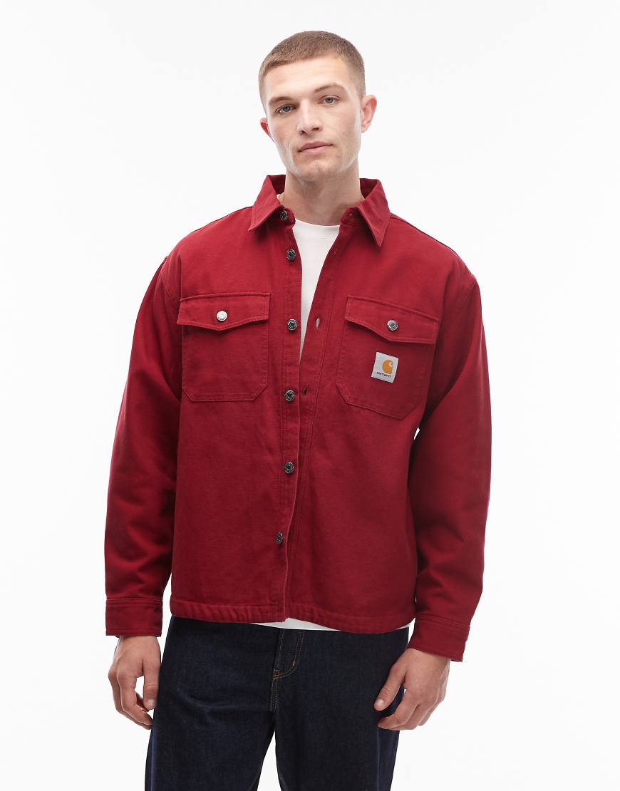 Carhartt WIP - Selby - Denim-Hemdjacke in Rot von Carhartt WIP
