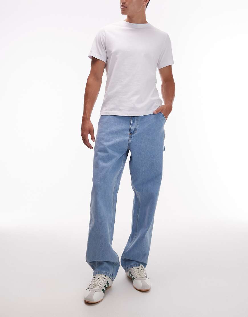 Carhartt WIP - Single Knee - Hose in Hellblau von Carhartt WIP