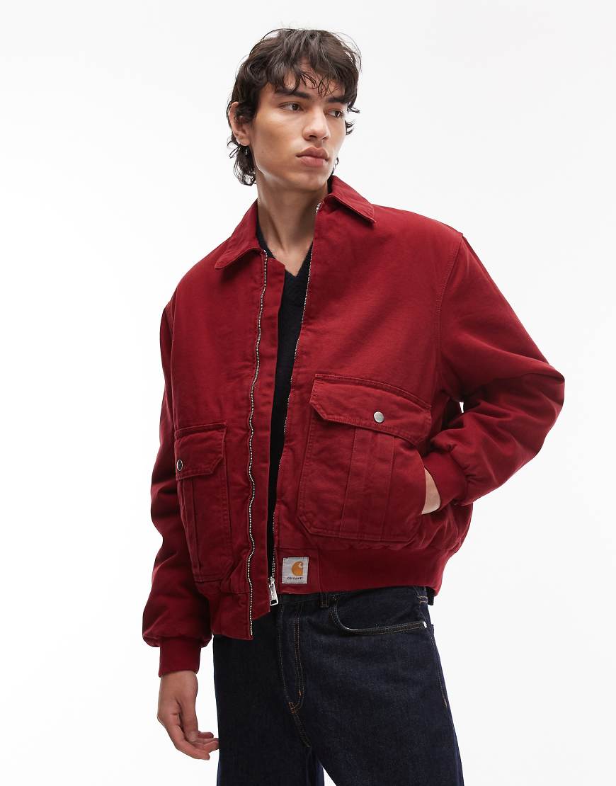 Carhartt WIP - Stanton - Jacke in Rot von Carhartt WIP