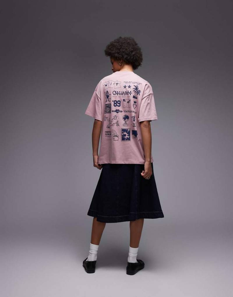 Carhartt WIP - T-Shirt aus Modal in Rosa von Carhartt WIP