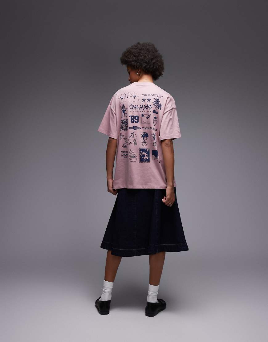 Carhartt WIP - T-Shirt aus Modal in Rosa von Carhartt WIP