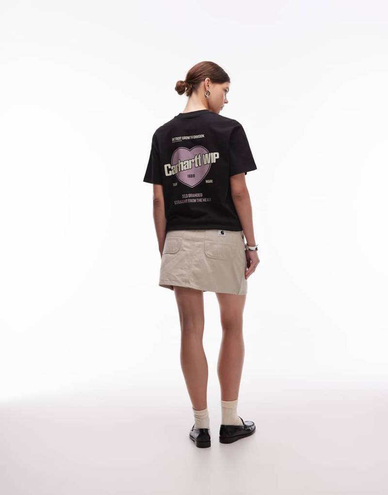 Carhartt WIP - T-Shirt in Schwarz mit „Growth"-Motivdetail auf dem Rücken von Carhartt WIP