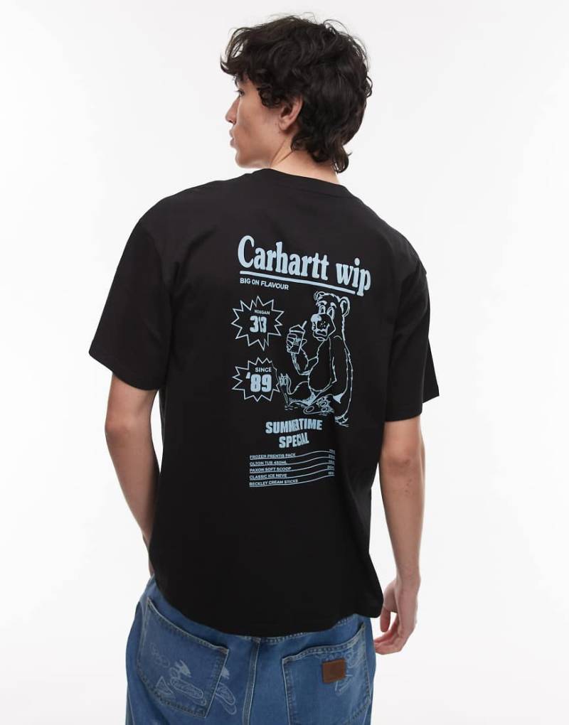 Carhartt WIP - T-Shirt in Schwarz mit Katalog-Print von Carhartt WIP