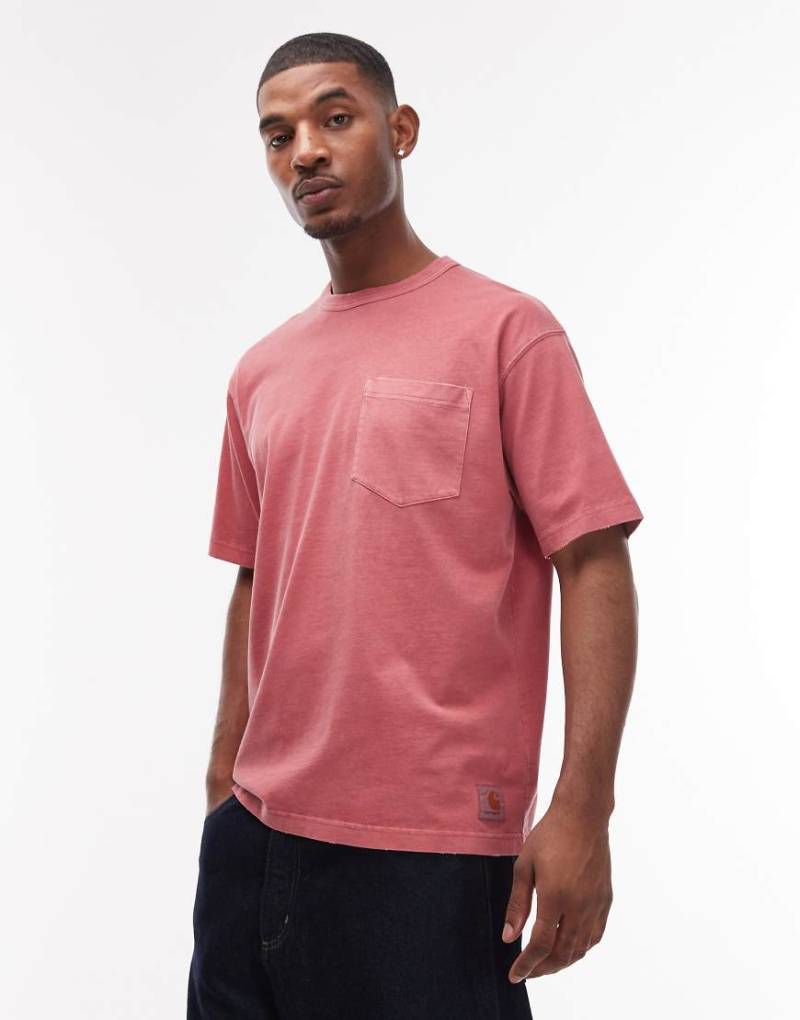Carhartt WIP - Torion - Oversize-T-Shirt in verwaschenem Rot von Carhartt WIP