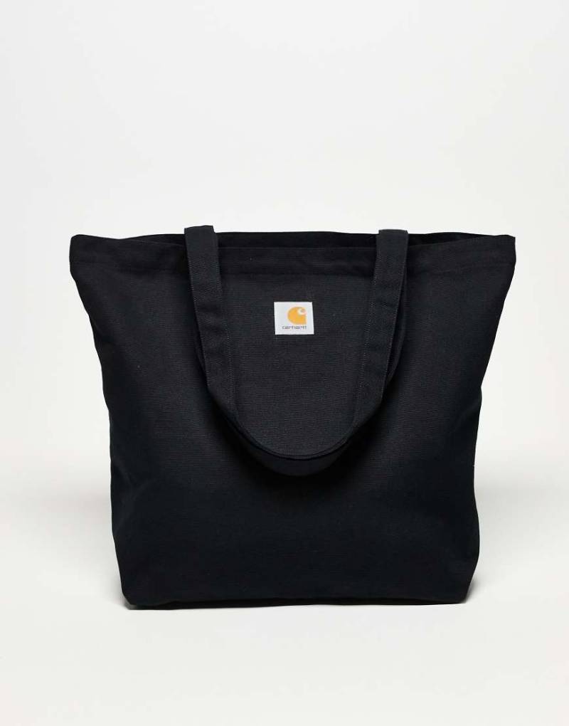 Carhartt WIP - Tragetasche aus Canvas in Schwarz mit Grafik von Carhartt WIP