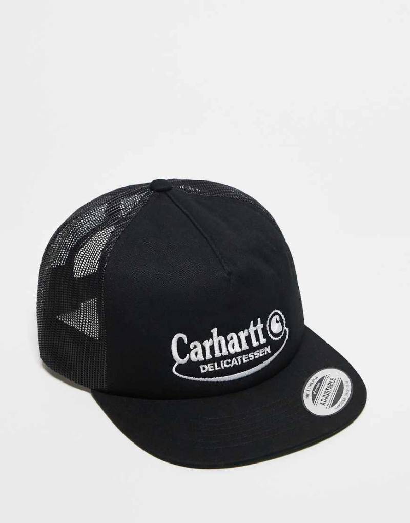 Carhartt WIP - Trucker-Kappe in Schwarz mit Grafik von Carhartt WIP