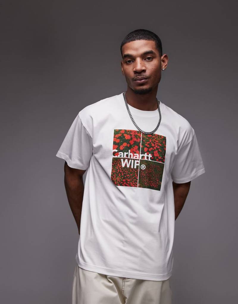 Carhartt WIP - Valley - T-Shirt in Weiß mit Print von Carhartt WIP