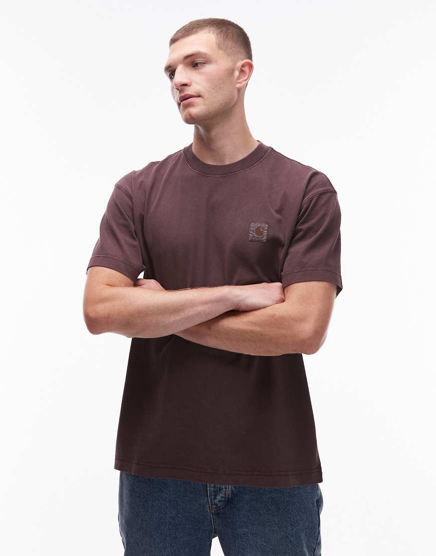 Carhartt WIP - Vista - Locker geschnittenes T-Shirt in Braun-Brown von Carhartt WIP