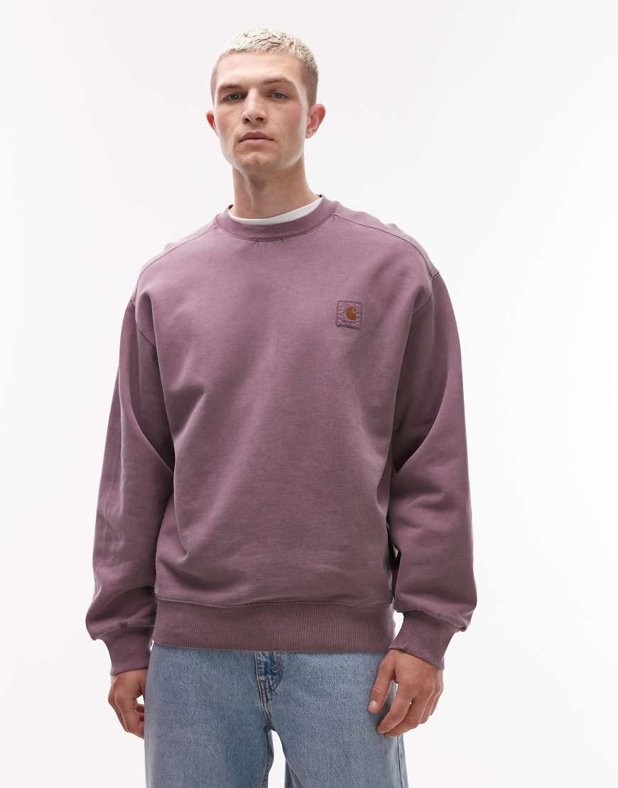 Carhartt WIP - Vista - Sweatshirt in verwaschenem Lila von Carhartt WIP