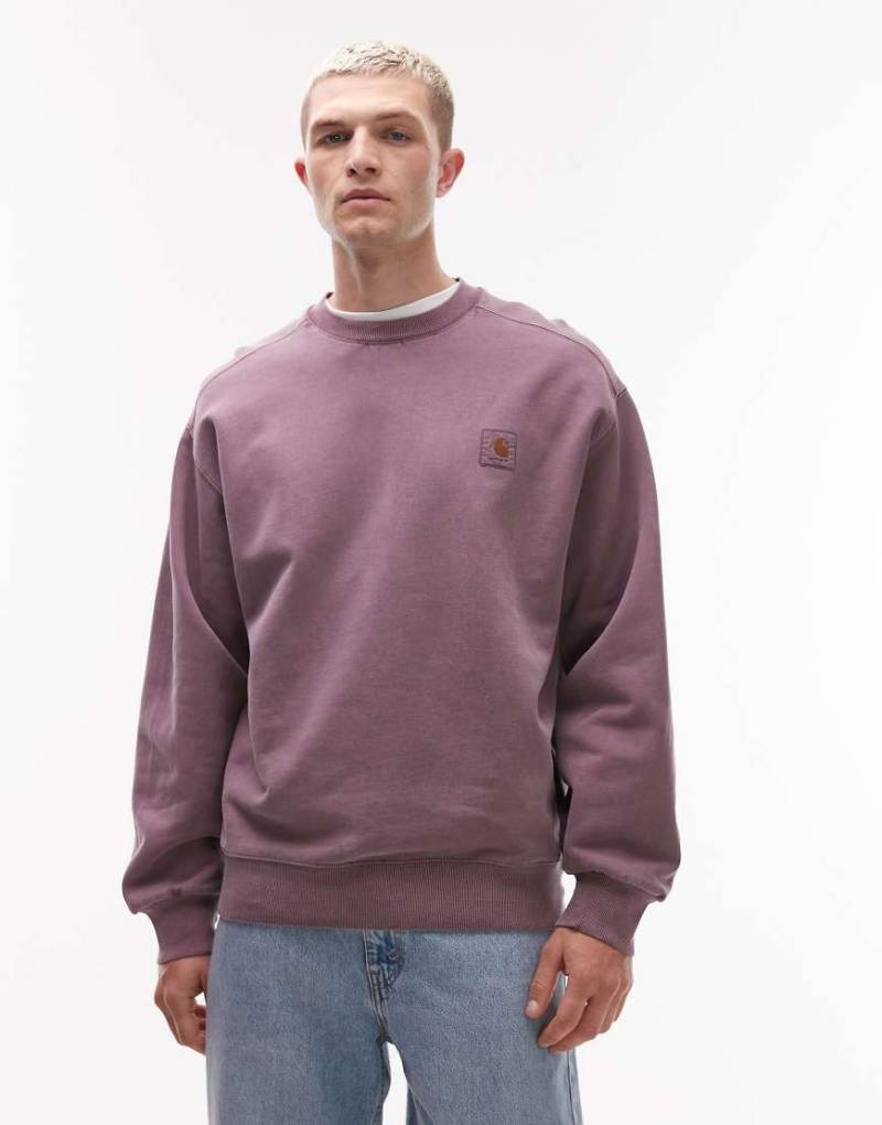 Carhartt WIP - Vista - Sweatshirt in verwaschenem Lila von Carhartt WIP