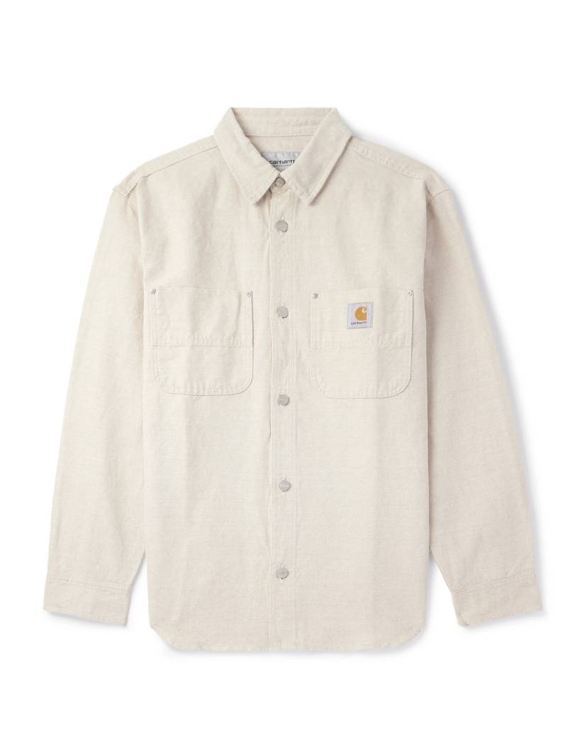 Carhartt WIP - Walter Cotton and Linen-Blend Canvas Shirt Jacket - Men - Neutrals - S von Carhartt WIP