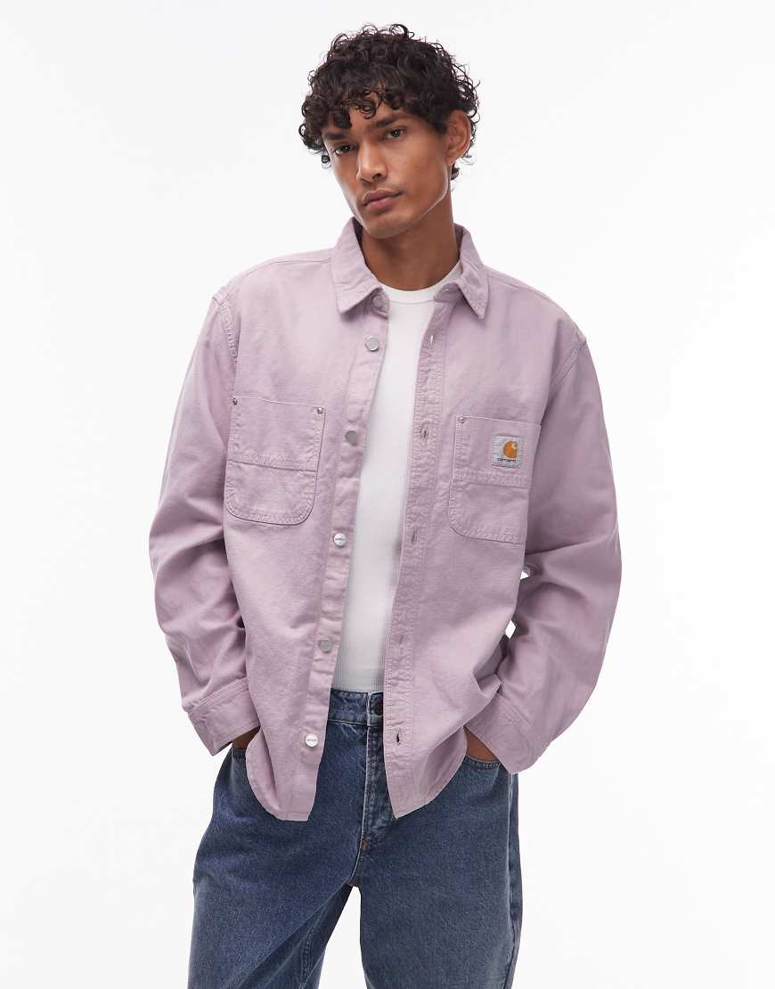 Carhartt WIP - Walter - Hemdjacke in Nebelrosa mit Taschendetail Carhartt WIP - Walter - Hemdjacke in Nebelrosa mit Taschendetail von Carhartt WIP