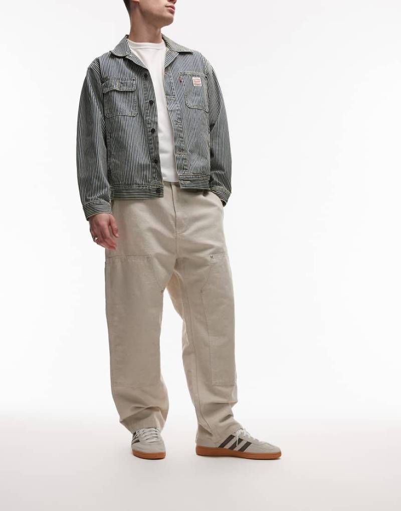 Carhartt WIP - Walter - Hose in Beige mit doppelter Stofflage an den Knien-Neutral von Carhartt WIP
